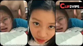 onlyfans feelsogood22 คลิปหลุดน้องแว่นถือกล้องถ่ายตอนกำลังโดนยัดควยกระแทกหีจากผัวสุดเสียว